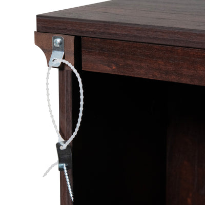 1400W TV Stand Electric Fireplace Mantel with Remote Control-Natural