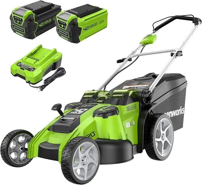 40V 20" Twin Blade Mower, 4.0Ah + 2.0Ah Battery