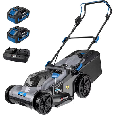 ROYAL GARDEN Electric 40V 17 Inch Cordless Lawn Mower Walk behind Brushless Push Mower 6-Height Adjust Portable & Lightweight 2